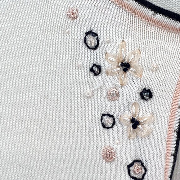 🌺KORET Size M Faux Cami Top with short sleeve Cardigan with Embroidered Detail - Picture 2 of 10